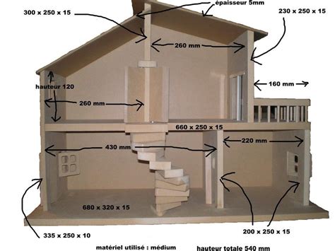 Schema Plan Maison De Poupéé En Bois Etape 3 : faire les plans de la maison - Maison pour Barbie | Plans de  maison de poupée, Maison barbie, Maison de poupée